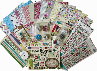 Crate Paper Vintage  [On Trend]  Paper & Embellishment Set  [Save 60%] Set D