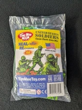 TIM MEE TOYS UNITED STATES SOLDIERS 48 PC LIME GREEN CLASSIC PLASTIC ARMY MEN...