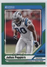 2024 Panini Donruss Green Press Proof Julius Peppers #252 HOF 0h1