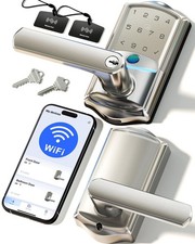 Wi-Fi Smart Lever Lock with Digital Keypad, Remote Access, Fingerprint, Auto Loc