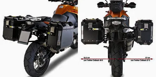 Portaalforjas laterales con leva tubular GIVI KTM 1190 Adventure/R PL7705CAM 3521-0052 Foto 3 de 4
