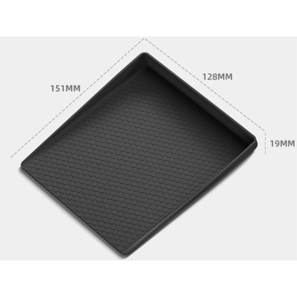 Bandeja bandeja almohadilla silicona negra para Suzuki Jimny 2024 2025+ consola central Foto 2 de 4