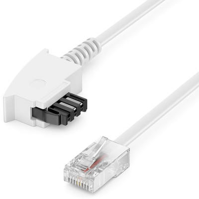 Deleycon 40M Routerkabel TAE-F Auf RJ45 (8P2C) Anschlusskabel 99% Kupfer AWG 28 