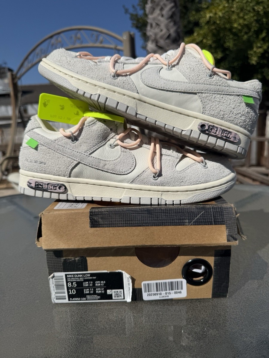 Nike Dunk Low Off White “Lot” 12 Of 50 2021 Size 8.5  display picture 3
