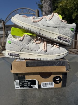 Nike Dunk Low Off White  Lot  12 Of 50 2021 Size 8.5 Authentic Pre Owned
