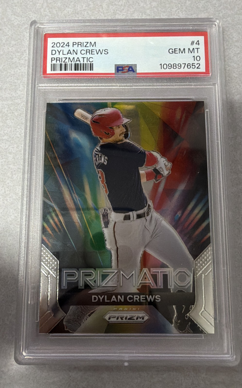 Dylan Crews Rookie - PSA 10 - 2024 Panini Prizm - Prizmatic