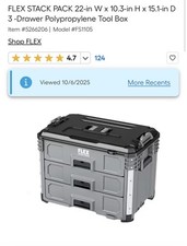 Flex FS1105 Stack Pack 3-Drawer Tool Box