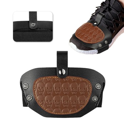 1Pcs Motorcycle Gear Shift Pad Motorbike Protection adjustable Leather Universal