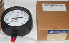 NEW Weksler AM44PHC4LWXX Industrial Water Column Gauge, 0 to 100 ft 4.5" dia