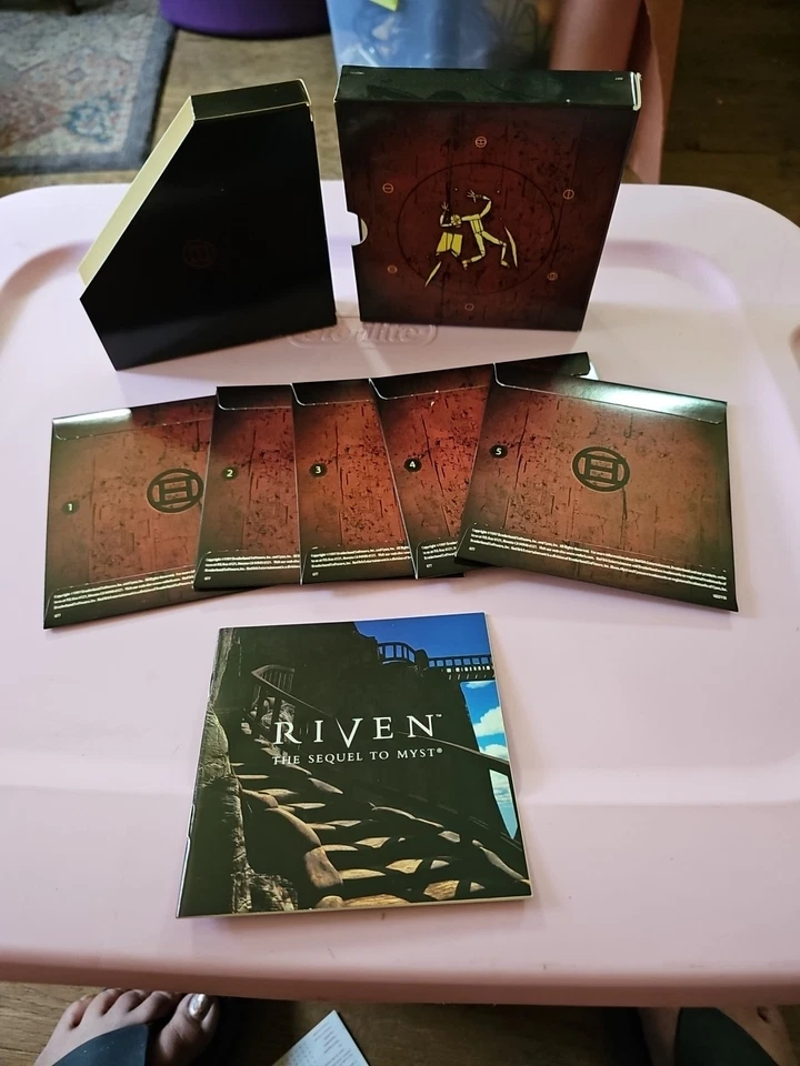 Vintage Riven The Sequel To Myst 5CD Boxed Set for PC - LX40 - Image 2 of 3
