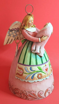 Jim Shore Angel w Baby Girl Figurine  Born Into Loving Arms  Mother Child 400894
