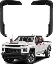 Black Tow Mirror Cover Fits Sierra/Silverado 2500HD 3500HD 2020 2021 2022