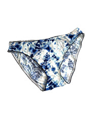 Victoria's Secret Everyday Perfect Bikini Panty Blue Tie Dye