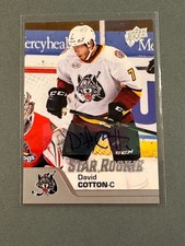 David Cotton 2020-21 Upper Deck AHL Star Rookie Auto SP RC Chicago Wolves