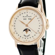 BLANCPAIN Villeret Complete Calendar Moon Phase 6263-3642-55B K18PG Opalin