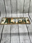 Vintage ALTEN Metal Sign Oil Field Pump Jack Pumping Unit Gas & Oil