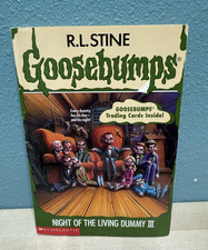 Night Of The Living Dummy III 3 Scholastic Kids Goosebumps Book #40 w/ INSERTS!!