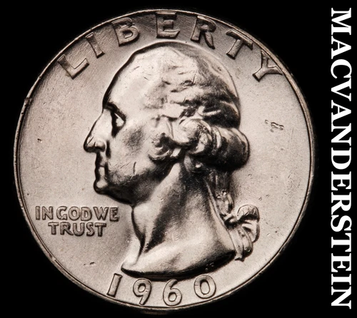 1960 Washington Quarter-Choice Gem Brilliant Unc Lustrous No Reserve #i2628
