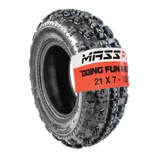 MASSFX 21x7-10 Front Tire for ATV, UTV, & SxS - 4-Ply w/ 15mm Tread Depth