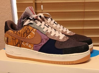 2019 Nike Air Force 1 x Travis Scott 'Cactus Jack' Men's 9.5 VERY