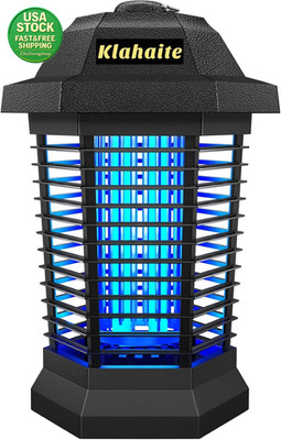 Bug Zapper Outdoor Electric Mosquito Fly Trap 4200V ABS Plastic 1 2