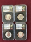 2014 JFK Kennedy 50th Anniversary Silver Half Dollar 4 Coin Set NGC PF70/SP70