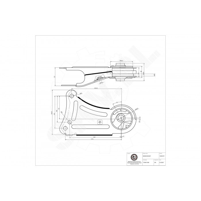 Silentbloc support moteur arrière Twingo 1 anti vibration