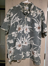 Vintage REYN SPOONER Hawaiian Shirt Men's L Multicolor Cotton Made in USA