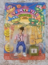 Playmates Toys TMNT Toon Vernon 1992 Ninja Turtles Action Figure Unpunched New
