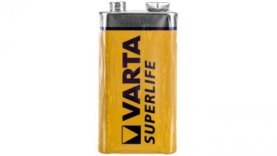 Bateria cynkowo-węglowa 6F22 9V /foliowane/ SUPERLIFE
