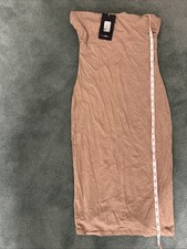 FashionNova Tan Size Medium Strapless Midi Dress New with Tags