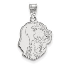 10k White Gold LogoArt University of Tennessee Smokey Large Pendant
