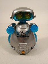 Hi-Q The Inteli-bot 1999 DY Toy Robot Silver Blue Lights Sounds