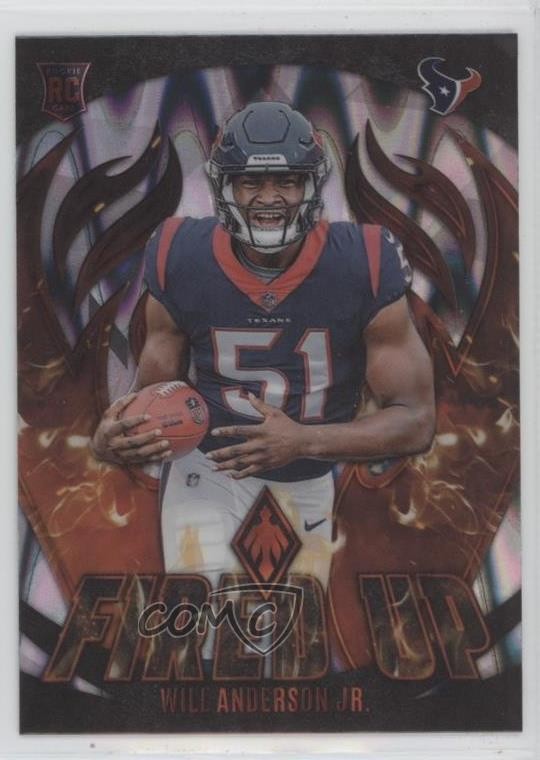 2023 Panini Phoenix Fired Up Silver Seismic Will Anderson Jr #FU-18 0nr3