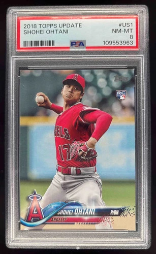 2018 Topps Update #US1a Shohei Ohtani RC PSA 8