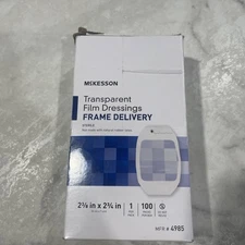 McKesson Transparent Film Dressing 2-3/8 x 2.75" Sterile 100 Ct