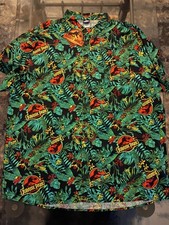Jurassic Park Mens Green Jungle All Over Prin...