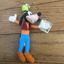 Disney Mattel Goofy Mickey For Kids Bean Bag Plush Toys Stuffed Animal 11" New