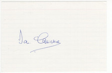 Ian Carmichael Signed Index Card / Autographed Actor
