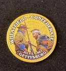 Colorized Kennedy JFK Half Dollar Civil War Wheatfield Confederate Free Shipping