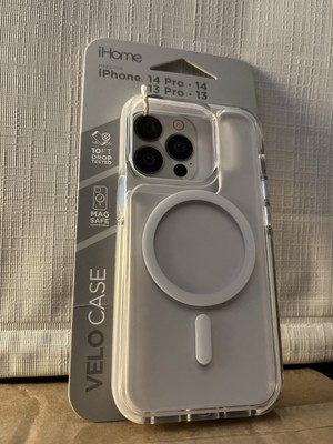 iHome Velo Clear Phone Case For iPhone 13 Pro/ 14 Pro Open Box, New