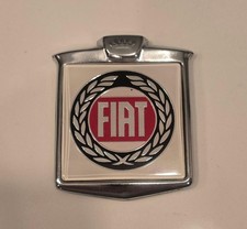 Vintage Classic Oldtimer Fiat Emblem Grille Badge Renamel 70s 80s Nos New