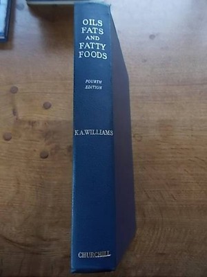 Vtg RARE Chemistry Book OILS FATS & FATTY FOODS 4th Ed 1966 Pubd J & A CHURCHILL