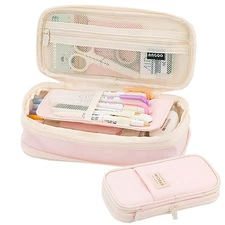 Big Capacity Pencil Pen Case Office Large Storage High Capacity Bag Pouch Hol...