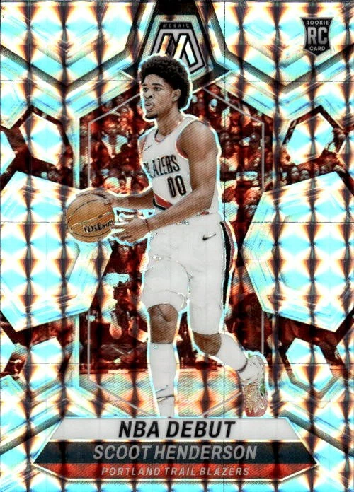 2023-24 Panini Mosaic Scoot Henderson #255 Mosaic Portland Trail Blazers 21O