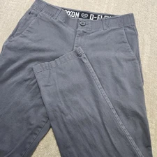 Dixxon D Flex Pants Men 34x34 Gray Stretch Chino Elastic Waist Straight
