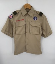 Boy Scouts of America Cub Scout Uniform Youth Shirt Vented Small 100 Polyester