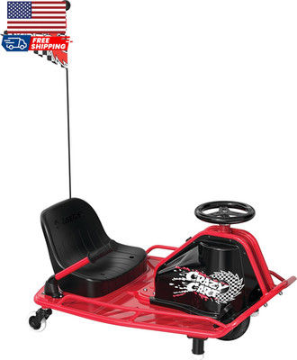 Razor Crazy Cart 24V Electric Drifting Go Kart Variable Speed Up to 12 mph