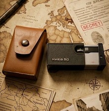 Vintage Kiev 30 Subminiature Spy Camera 16mm Soviet USSR with Leather Case