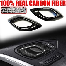 Pegatina de cubierta de panel de manija de puerta de fibra de carbono REAL HARD para Chevy Camaro 2016-23